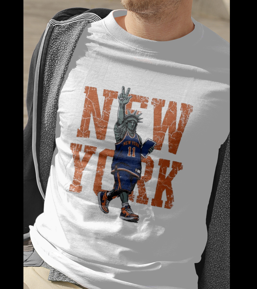 Jalen Brunson New York Knicks NBA Liberty 11 T-Shirt