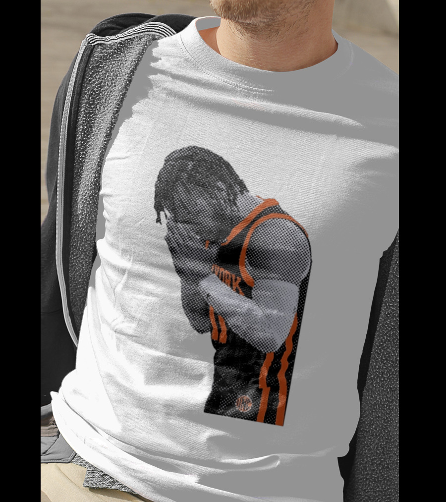 New York Knicks Jalen Brunson NBA Jersey Player Focus T-Shirt