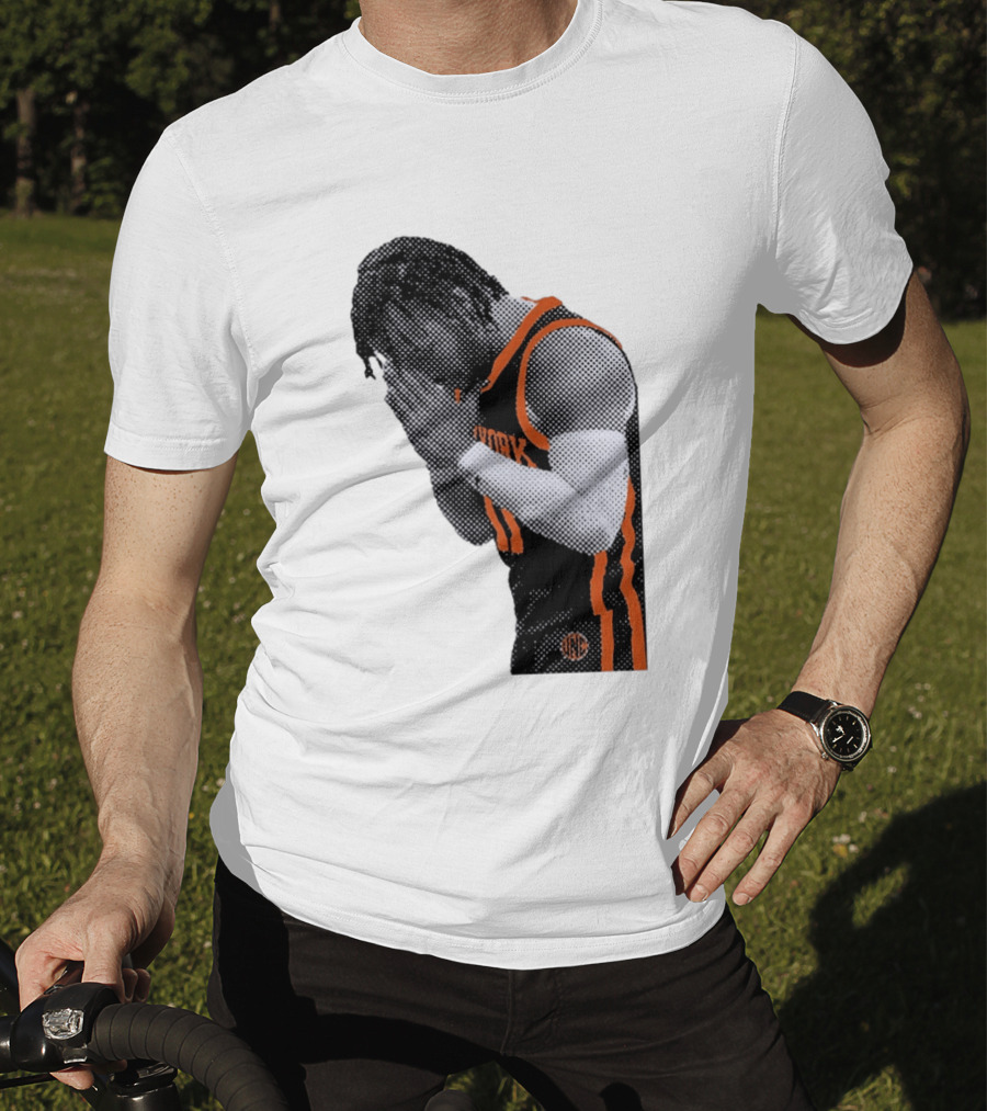 New York Knicks Jalen Brunson NBA Jersey Player Focus T-Shirt