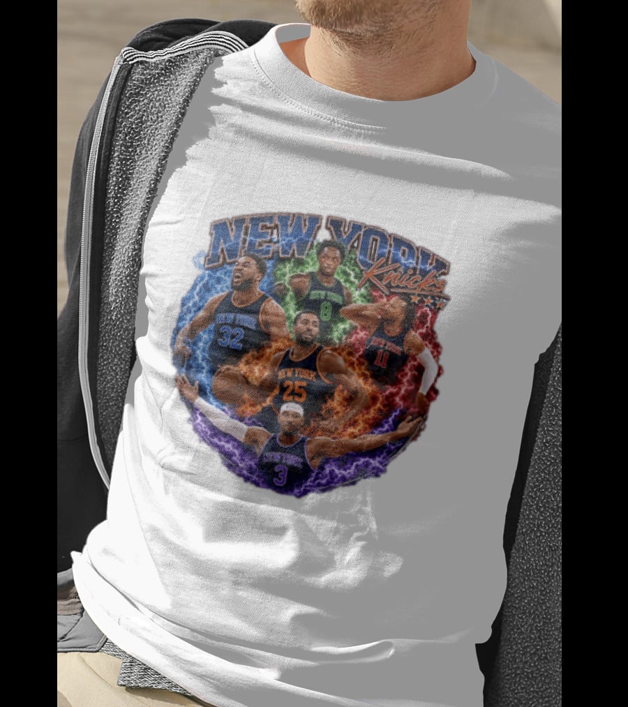 New York Knicks Karl Anthony Towns OG Anunoby Mikal Bridges Jalen Brunson Josh Hart T-Shirt