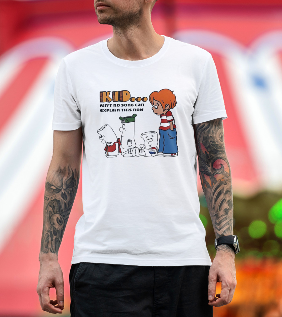 Kid Ain't No Song Can Explain This Now Retro Cartoon T-Shirt