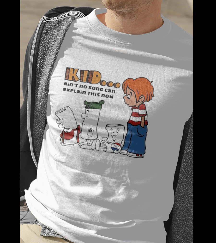 Kid Ain't No Song Can Explain This Now Retro Cartoon T-Shirt