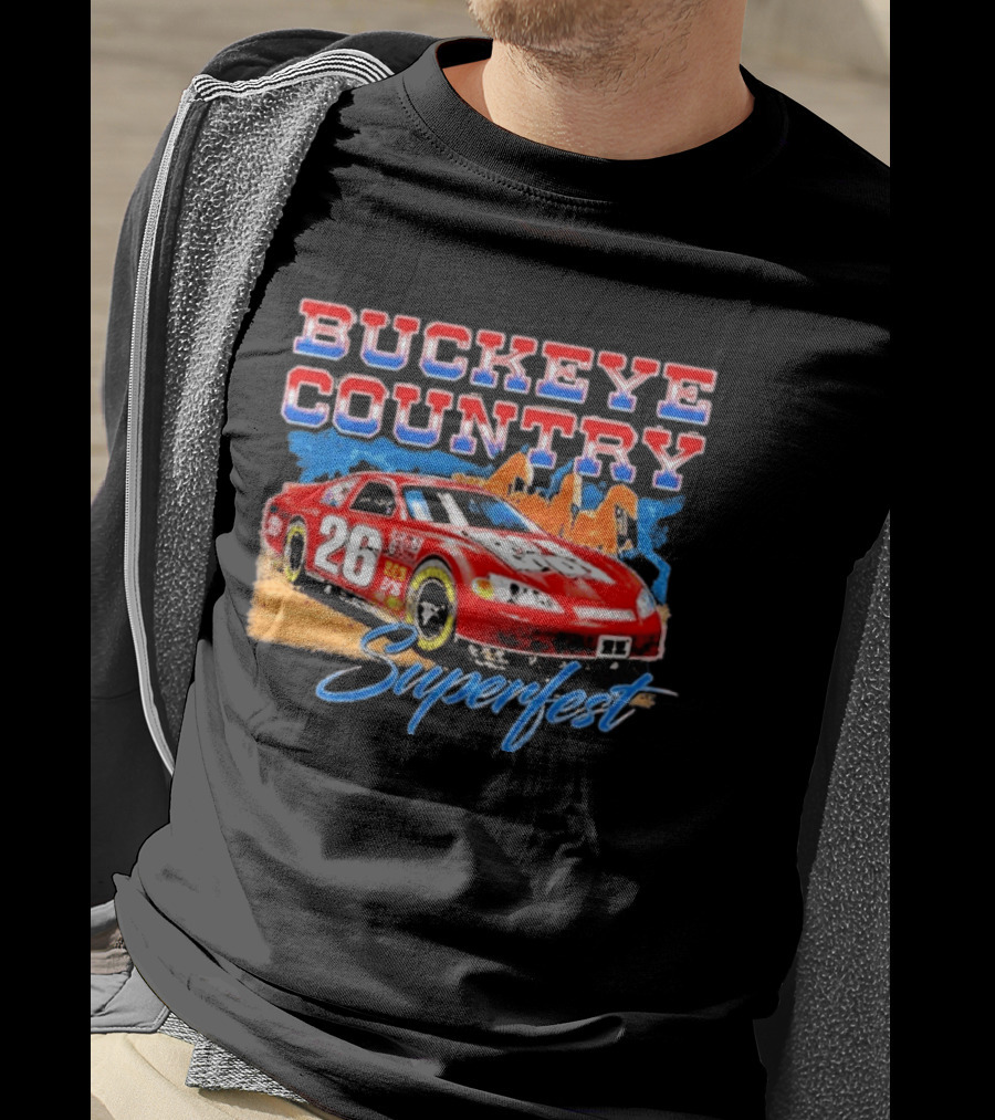 Buckeye Country Superfest 2026 Racing Car 26 T-Shirt