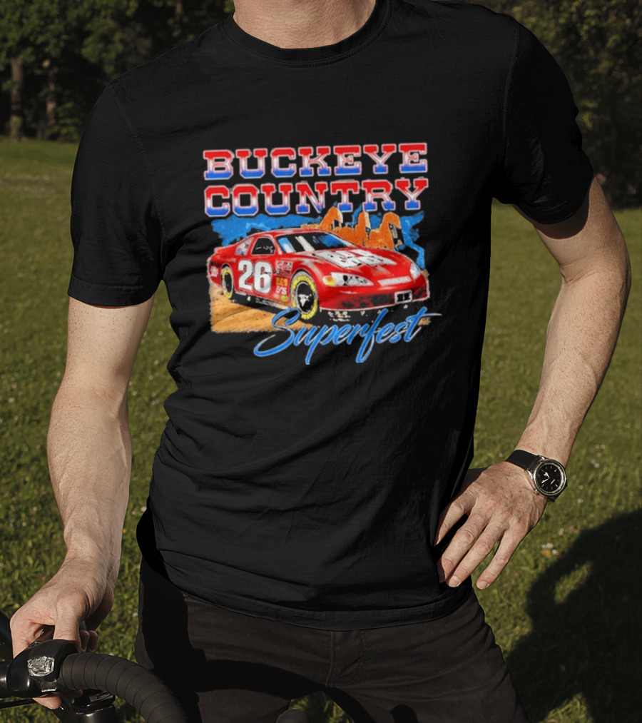 Buckeye Country Superfest 2026 Racing Car 26 T-Shirt