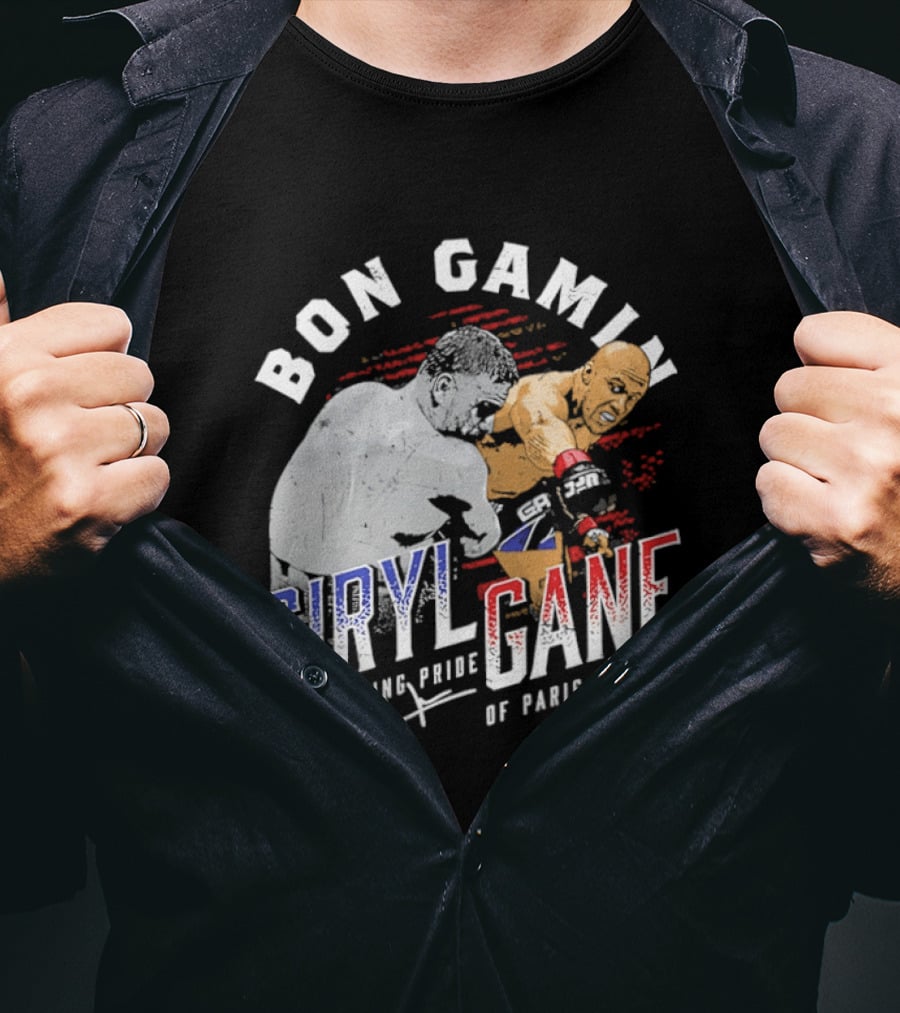 Bon Gamin Ciryl Gane The Fighting Pride Of Paris France UFC T-Shirt