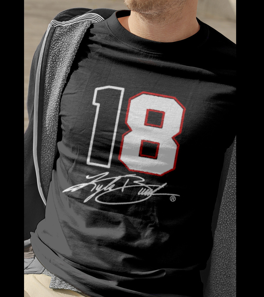 Denny Hamlin Kyle Busch 18 NASCAR Cup Series Racing Signature T-Shirt