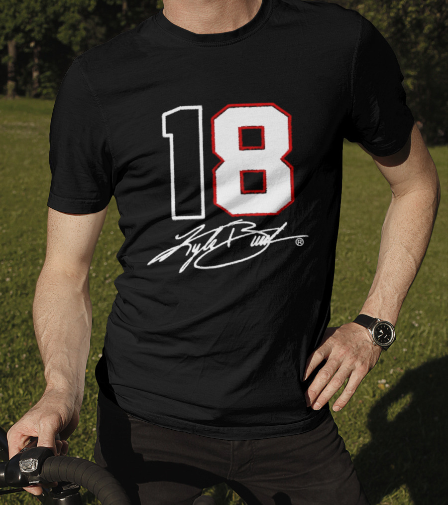Denny Hamlin Kyle Busch 18 NASCAR Cup Series Racing Signature T-Shirt