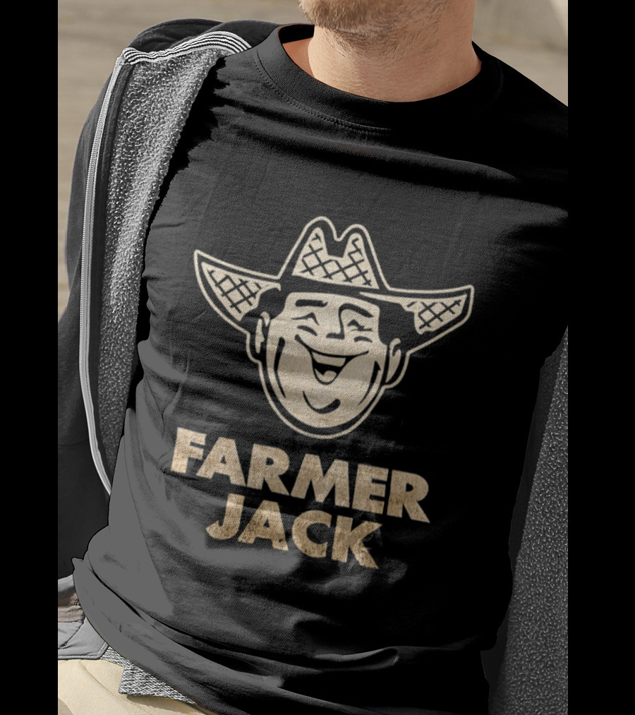 Farmer Jack Vintage Cowboy Icon Grocery Store Retro Farmer Jack T-Shirt