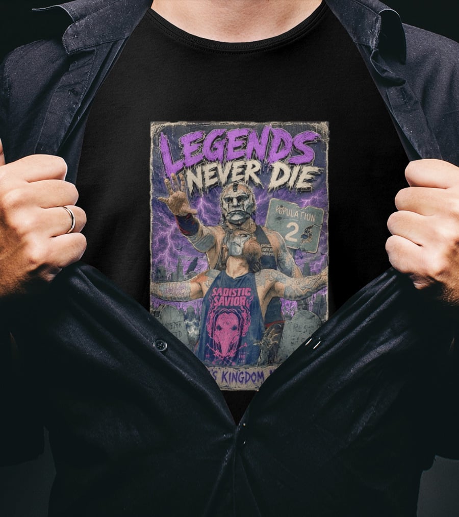 Legends Never Die Sadistic Savior Satan's Kingdom MA Penta El Zero Miedo T-Shirt