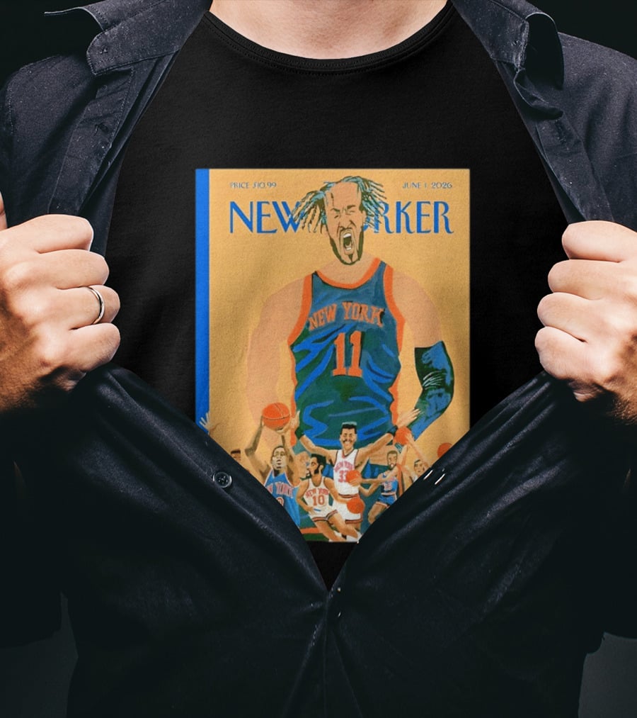 New York Knicks The New Yorker June 2026 Cover T-Shirt