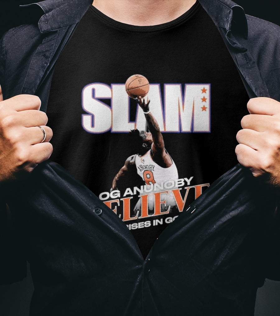 Slam Og Anunoby Believe A Hero Rises In Gotham T-Shirt