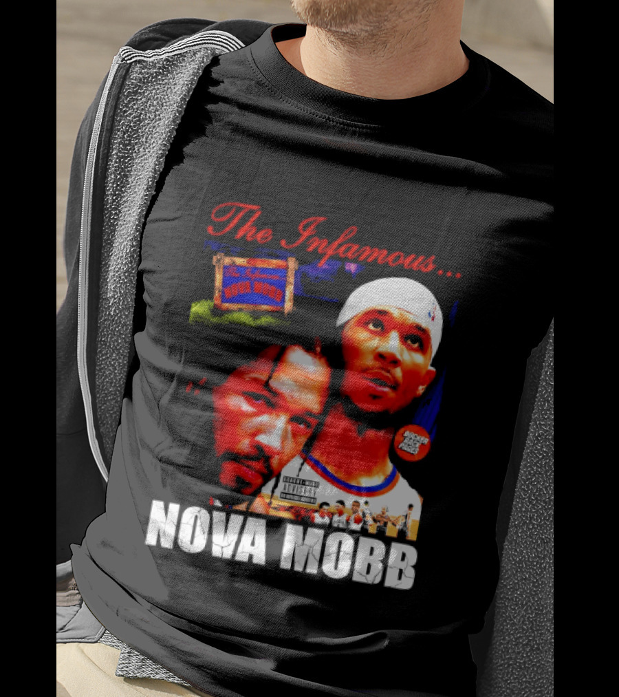 Josh Hart Jalen Brunson The Infamous Nova Mobb New York Knicks NBA 2026 T-Shirt