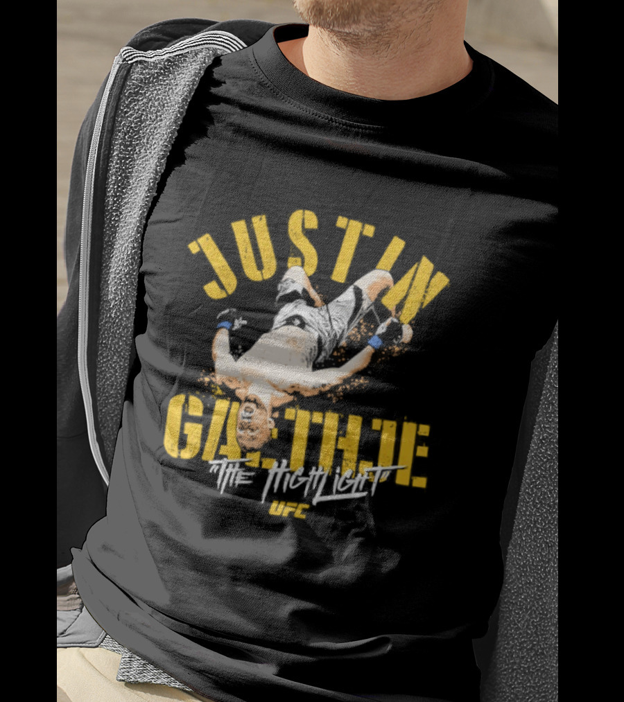 Justin Gaethje The Highlight Fighter Action Pose T-Shirt