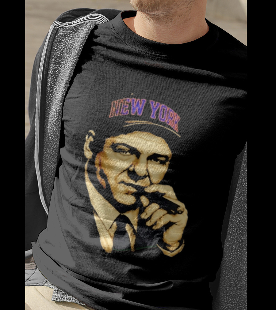 Tony Soprano Cigar New York Knicks Basketball Iconic Fusion T-Shirt