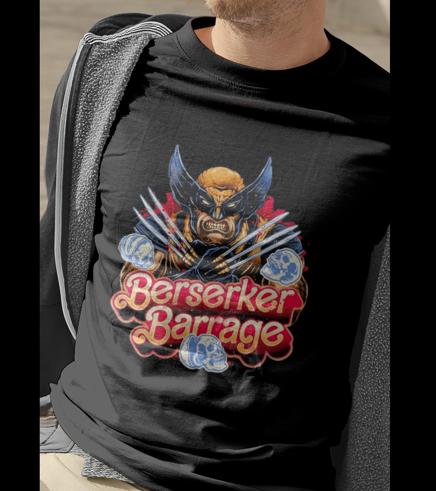 Berserker Barrage Wolverine Claw Attack Mode T-Shirt