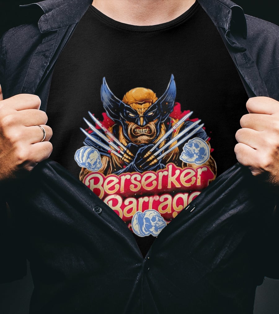 Berserker Barrage Wolverine Claw Attack Mode T-Shirt