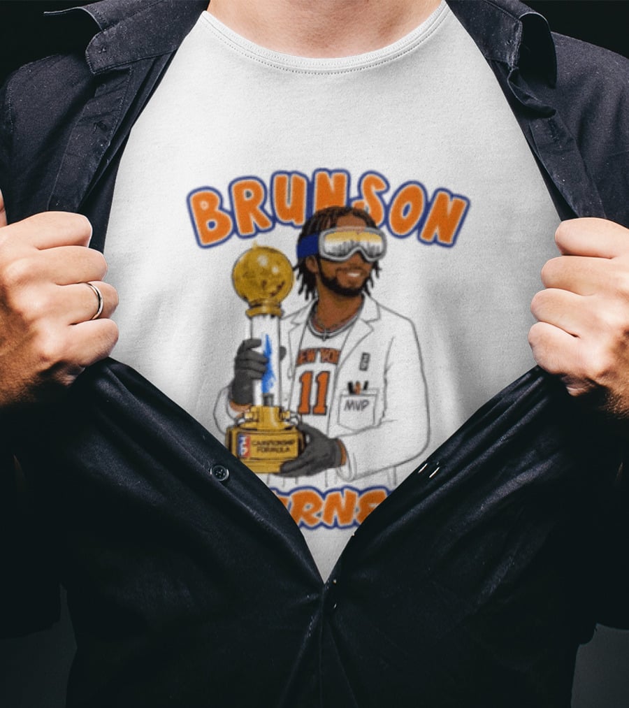 Brunson Burner Jalen Brunson New York Knicks Championship Formula T-Shirt