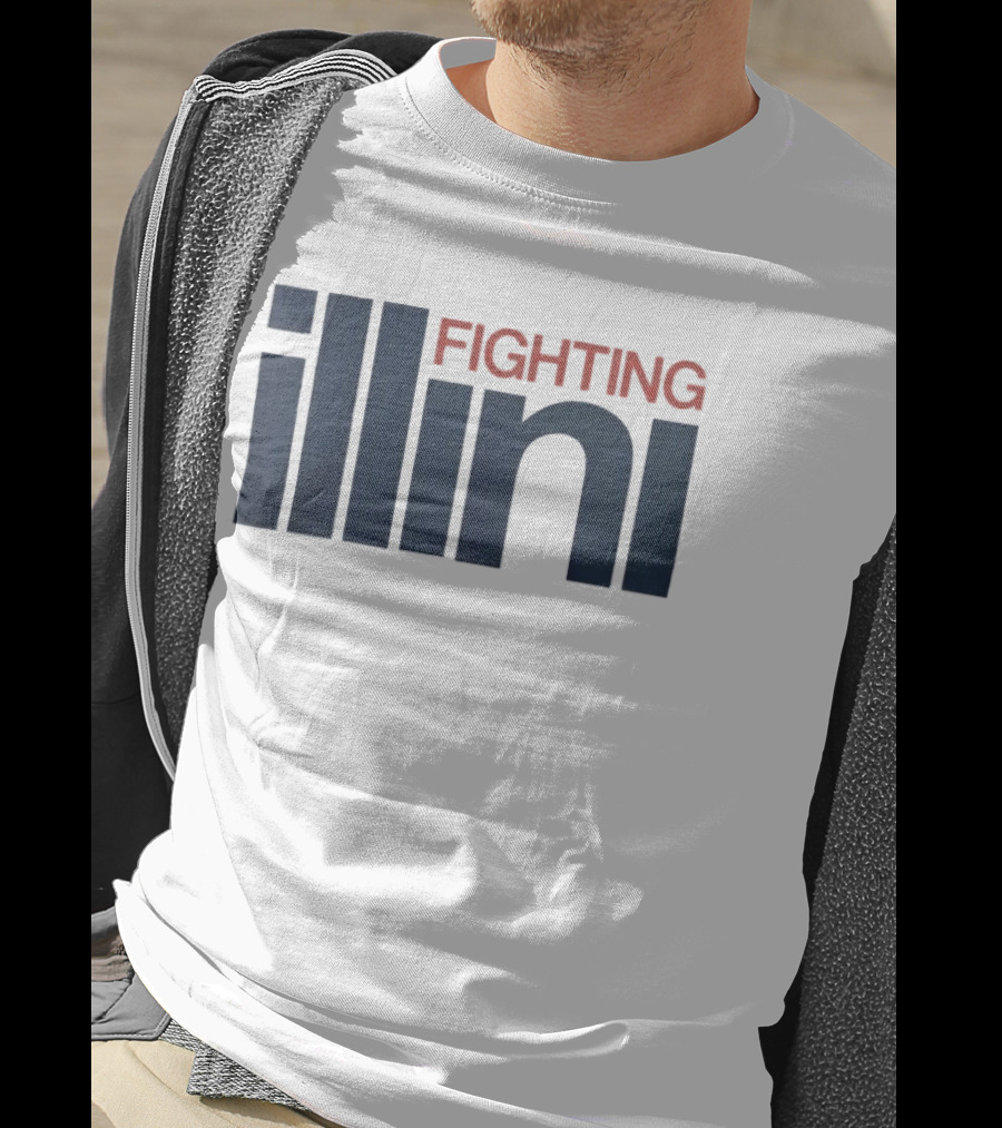 Illinois Fighting Illini Navy Blue And Orange T-Shirt