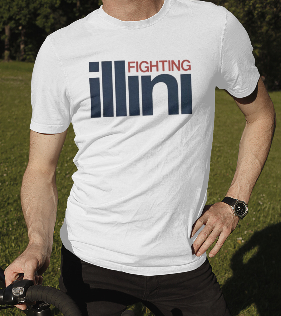 Illinois Fighting Illini Navy Blue And Orange T-Shirt