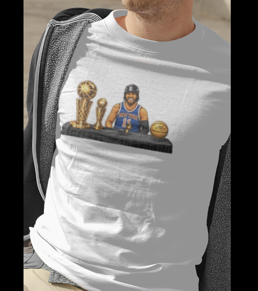 New York Knicks Jalen Brunson King Of NY Video Game 11 Basketball Trophies T-Shirt