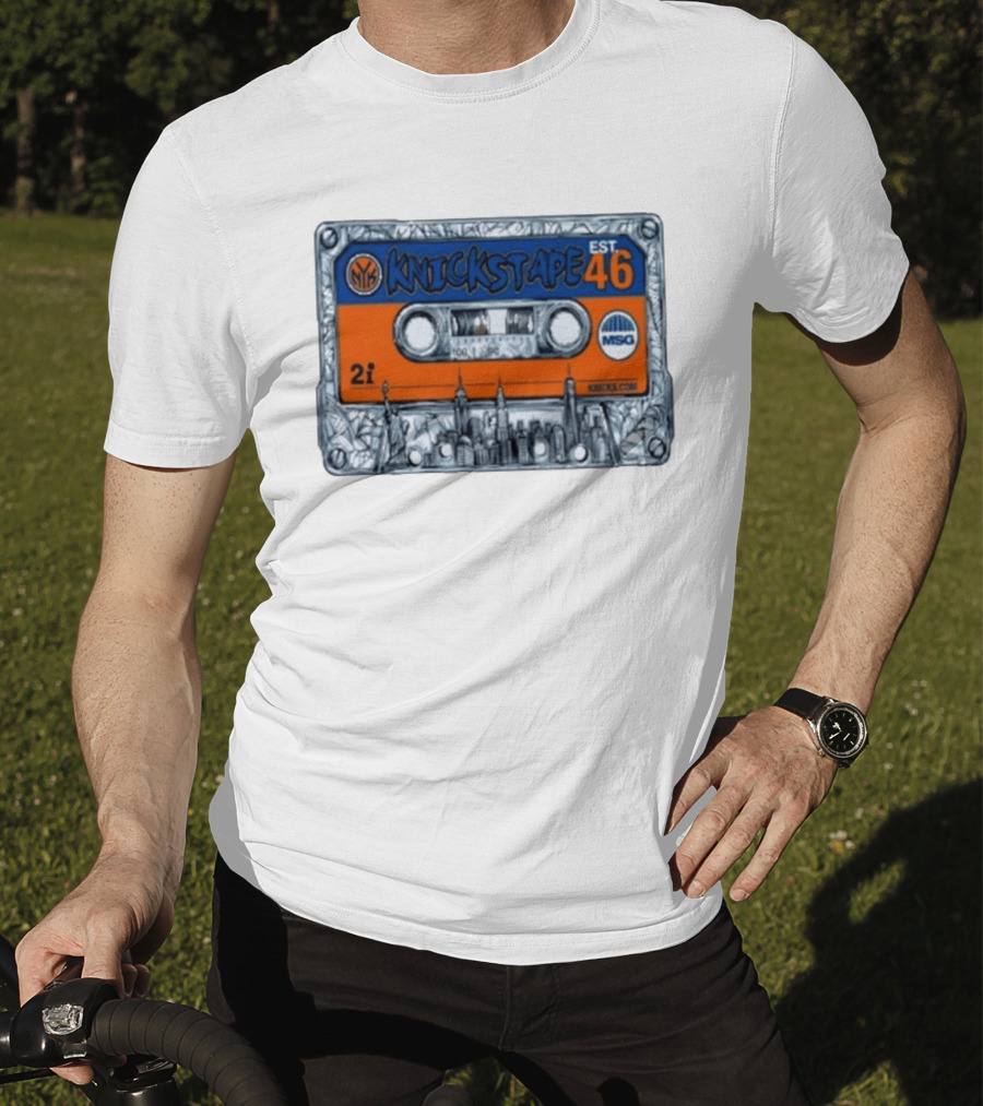 New York Knicks Knickstape Cassette EST 46 MSG Mixtape Graffiti T-Shirt