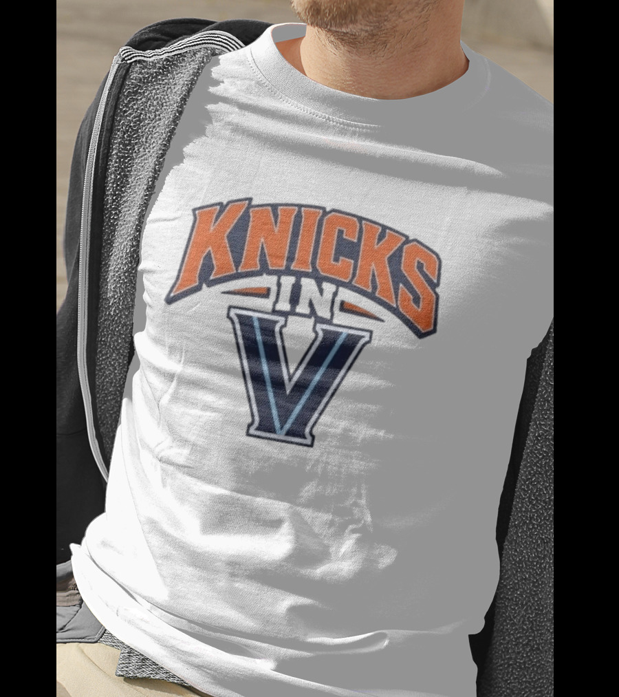 Knicks In V New York Villanova Wildcats T-Shirt