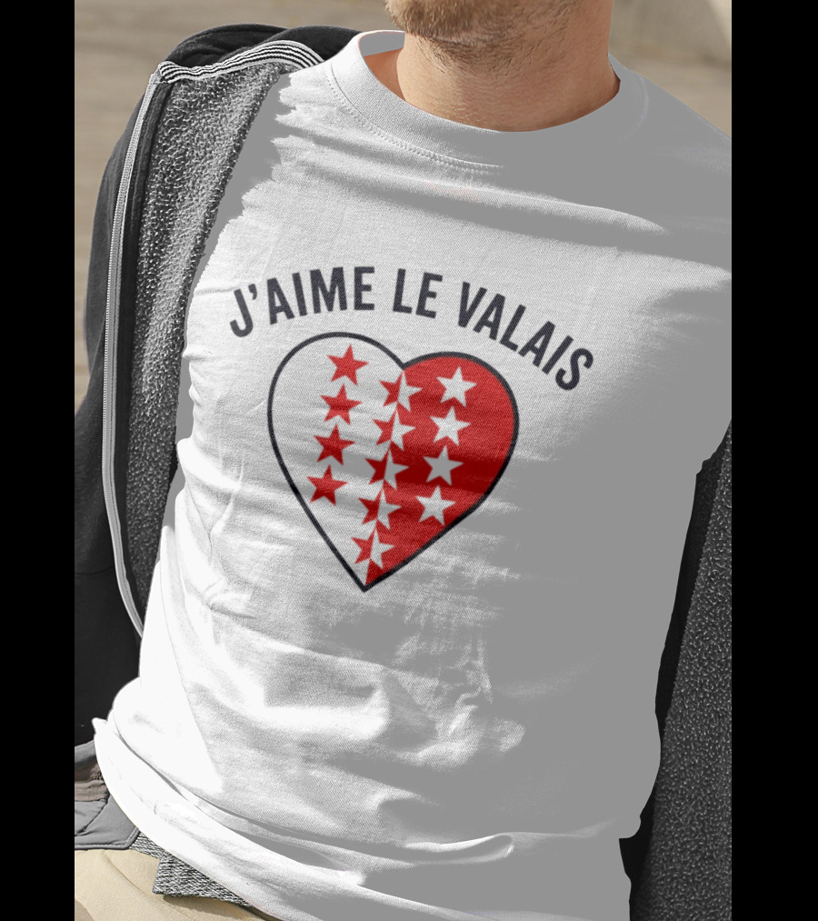J'aime Le Valais Heart Stars T-Shirt