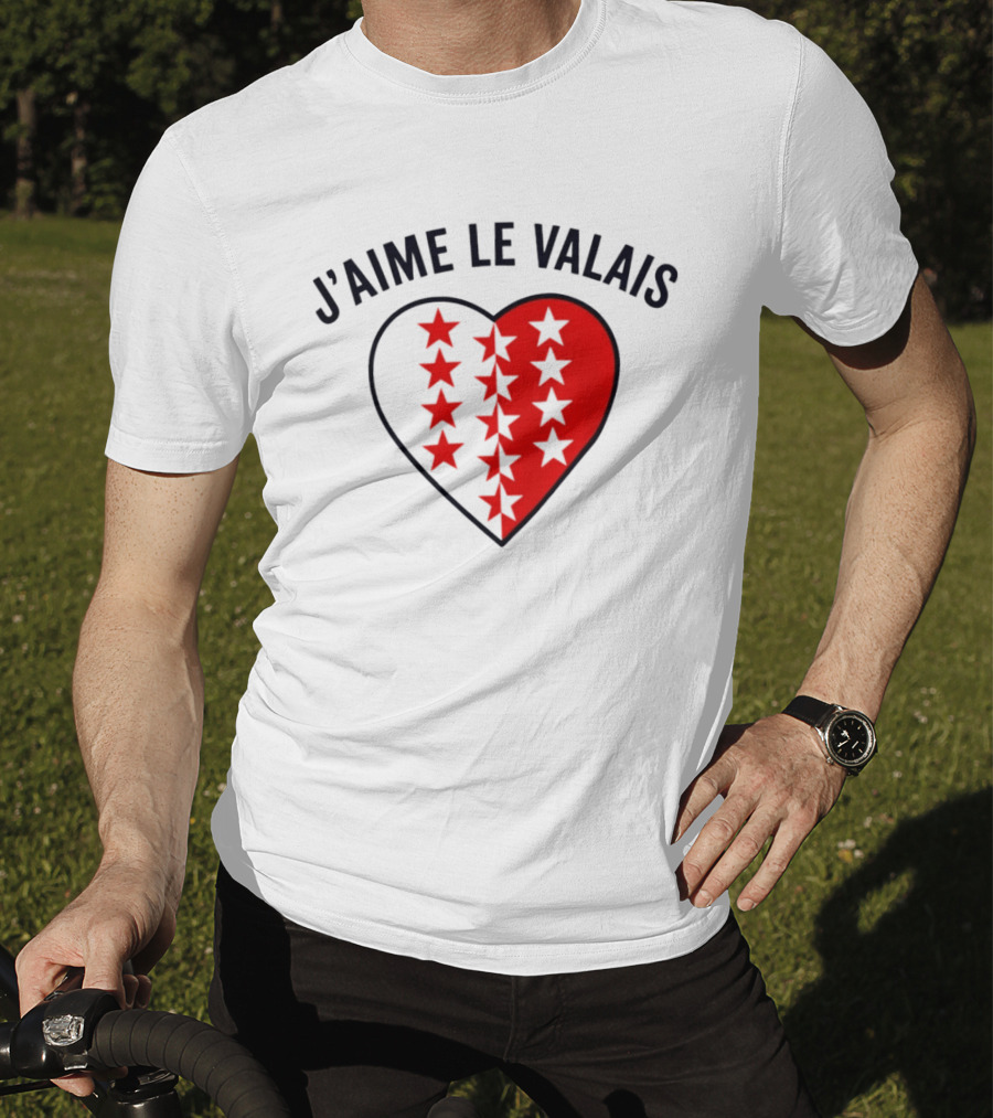 J'aime Le Valais Heart Stars T-Shirt