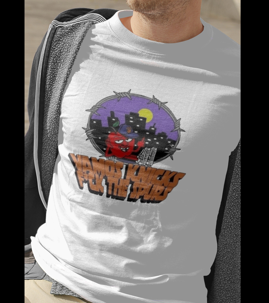 Vamos Knicks F*ck The Spurs New York City Basketball Fan T-Shirt