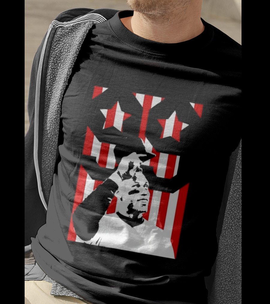 Aaron Judge 99 New York Yankees Stars Stripes Flag Yankee Stadium Hero T-Shirt
