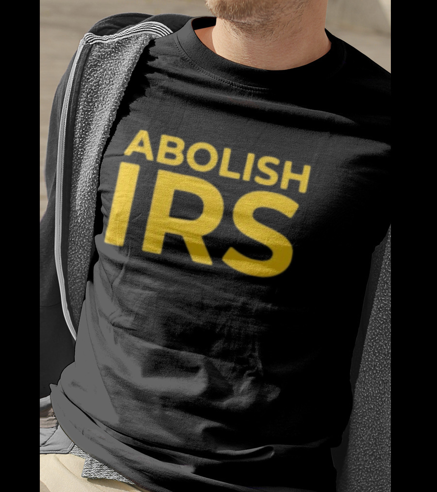 Abolish IRS Bold Yellow T-Shirt