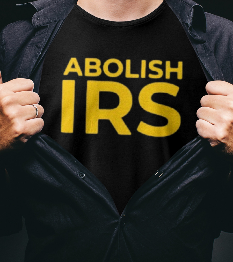 Abolish IRS Bold Yellow T-Shirt