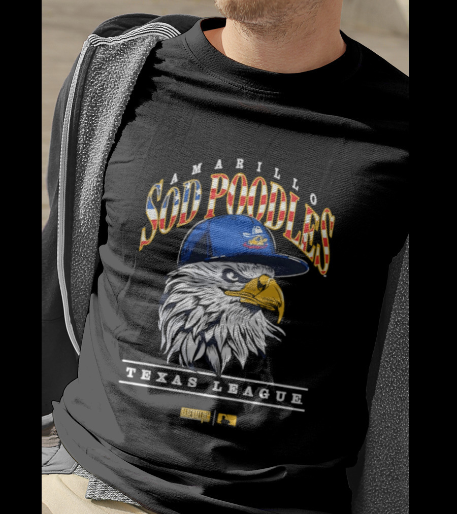 Amarillo Sod Poodles Eagle Texas League Baseballism T-Shirt