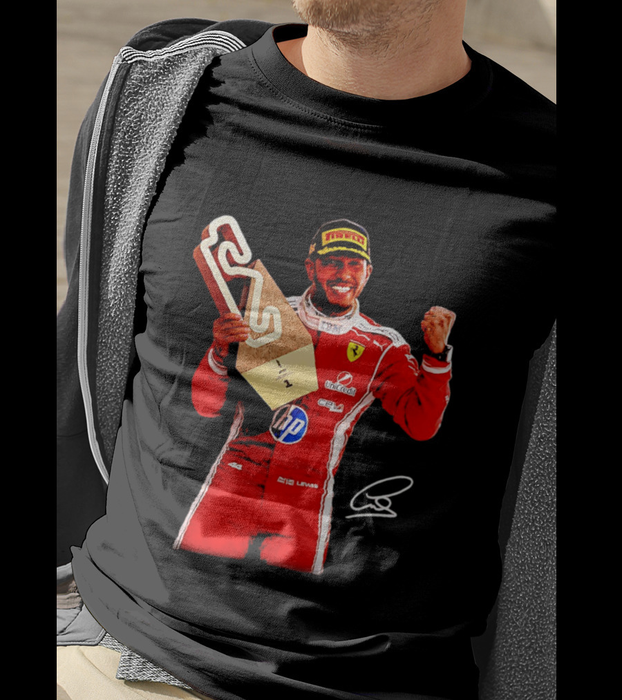 Lewis Hamilton Ferrari Racing Champion Pirelli Winner Remember Who You Are T-Shirt