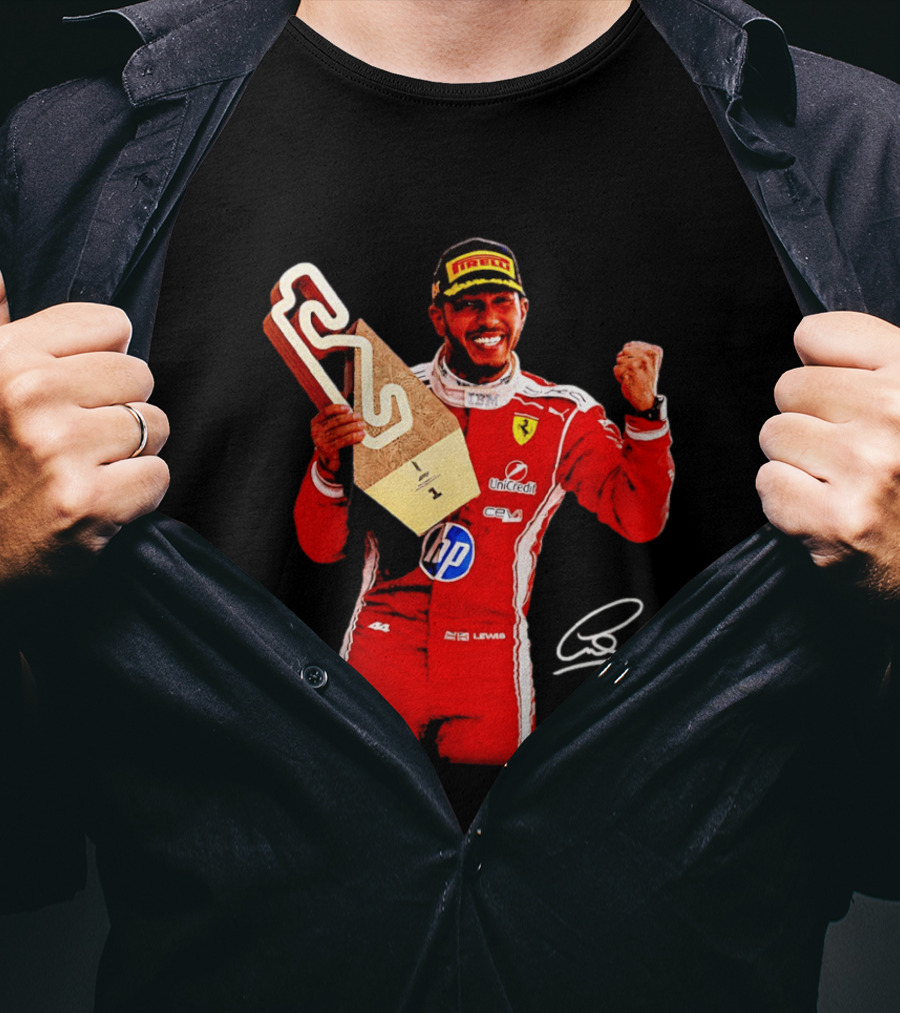 Lewis Hamilton Ferrari Racing Champion Pirelli Winner Remember Who You Are T-Shirt