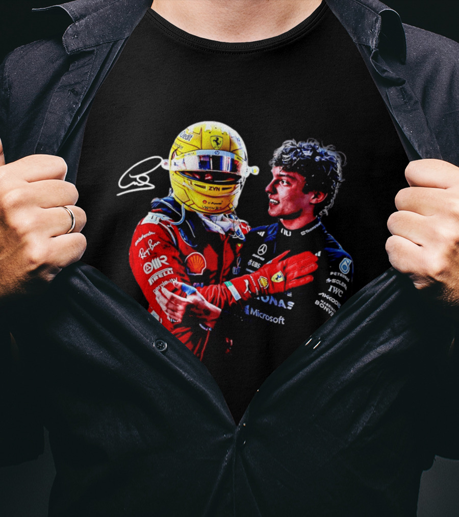 Ferrari Shell Mercedes Petronas Racing Embrace ZYN Microsoft T-Shirt