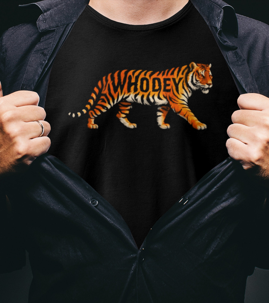 Cincinnati Tiger Whodey Football Spirit T-Shirt