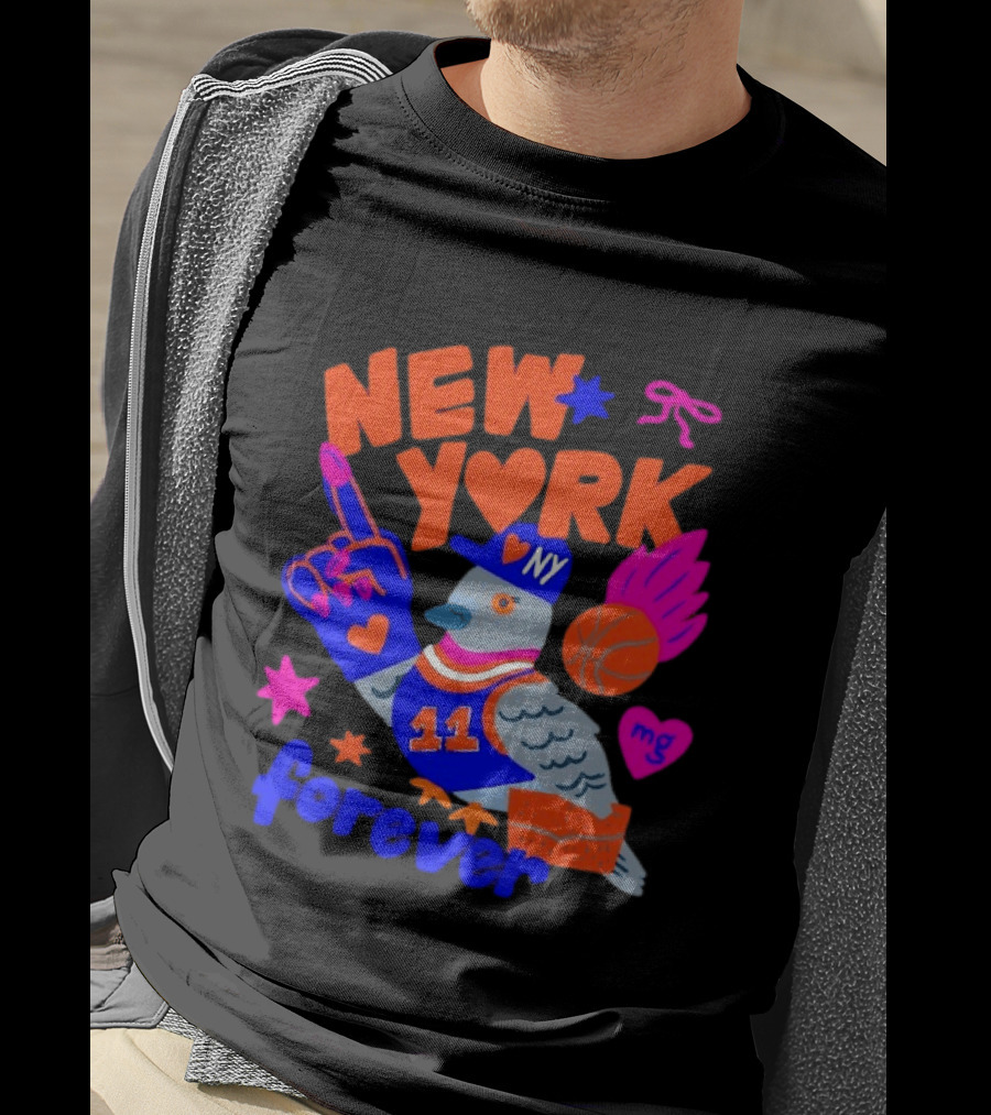 New York Knicks Jalen Brunson Pigeon Love Forever T-Shirt