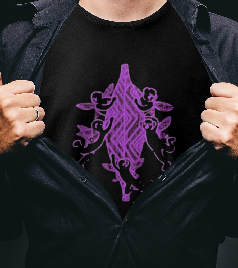 Gammin Threads Protect Trans Mob Purple Tribal T-Shirt