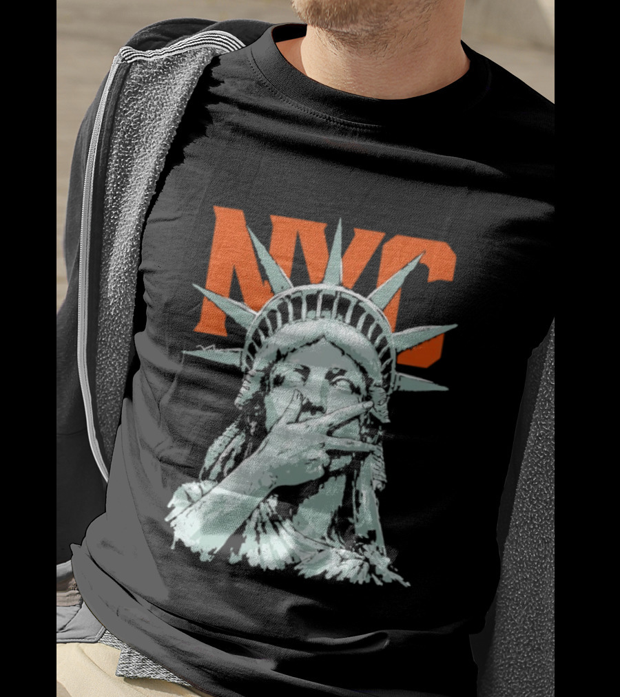 NYC Statue Of Liberty Meme 2026 World Champs T-Shirt