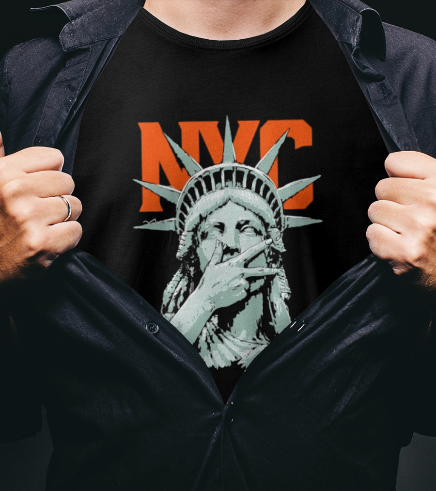 NYC Statue Of Liberty Meme 2026 World Champs T-Shirt