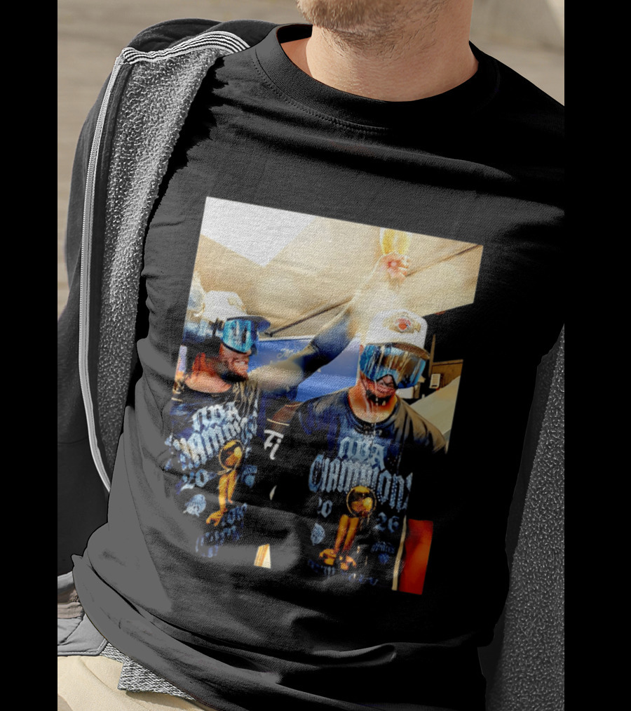 NBA Champions Celebration Jalen Brunson Josh Hart 2026 T-Shirt