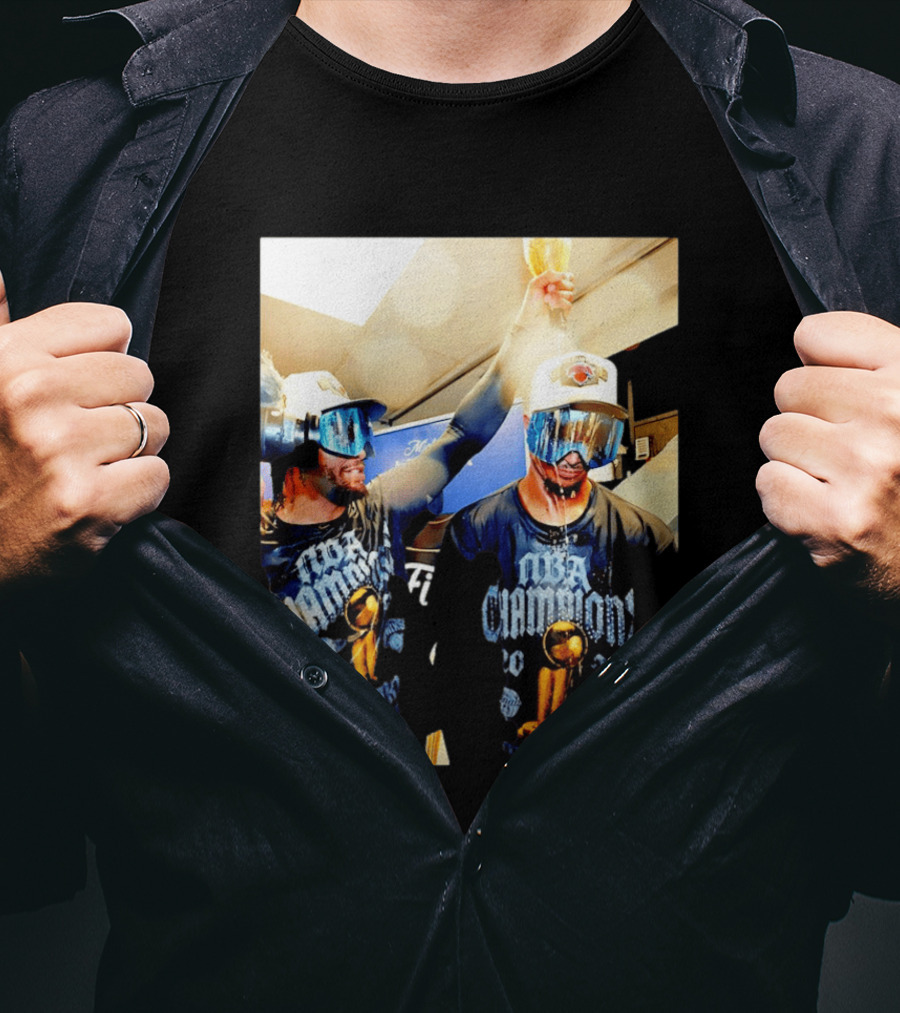NBA Champions Celebration Jalen Brunson Josh Hart 2026 T-Shirt