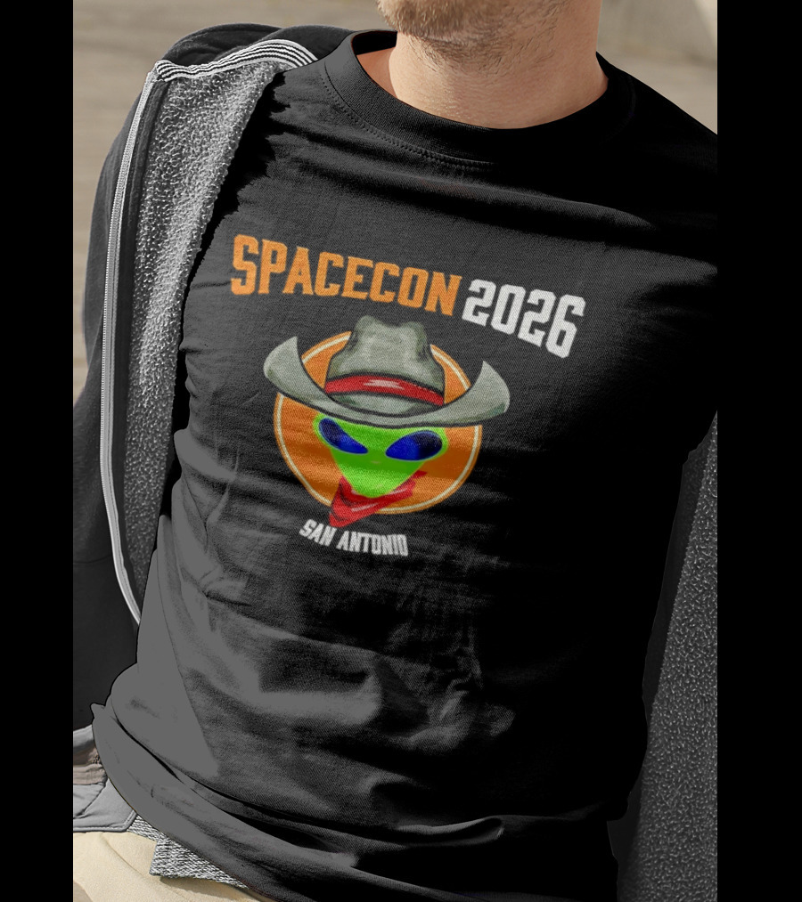 Spacecon 2026 San Antonio Alien Cowboy T-Shirt