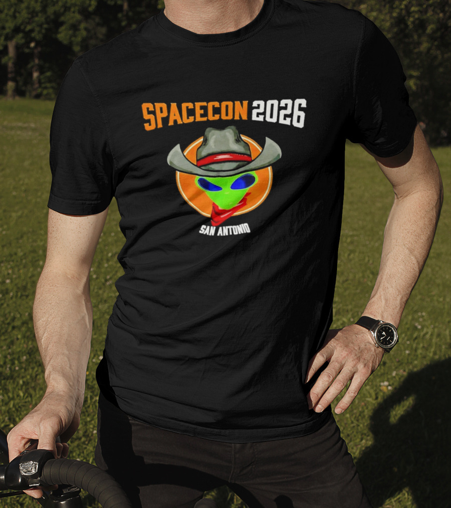 Spacecon 2026 San Antonio Alien Cowboy T-Shirt