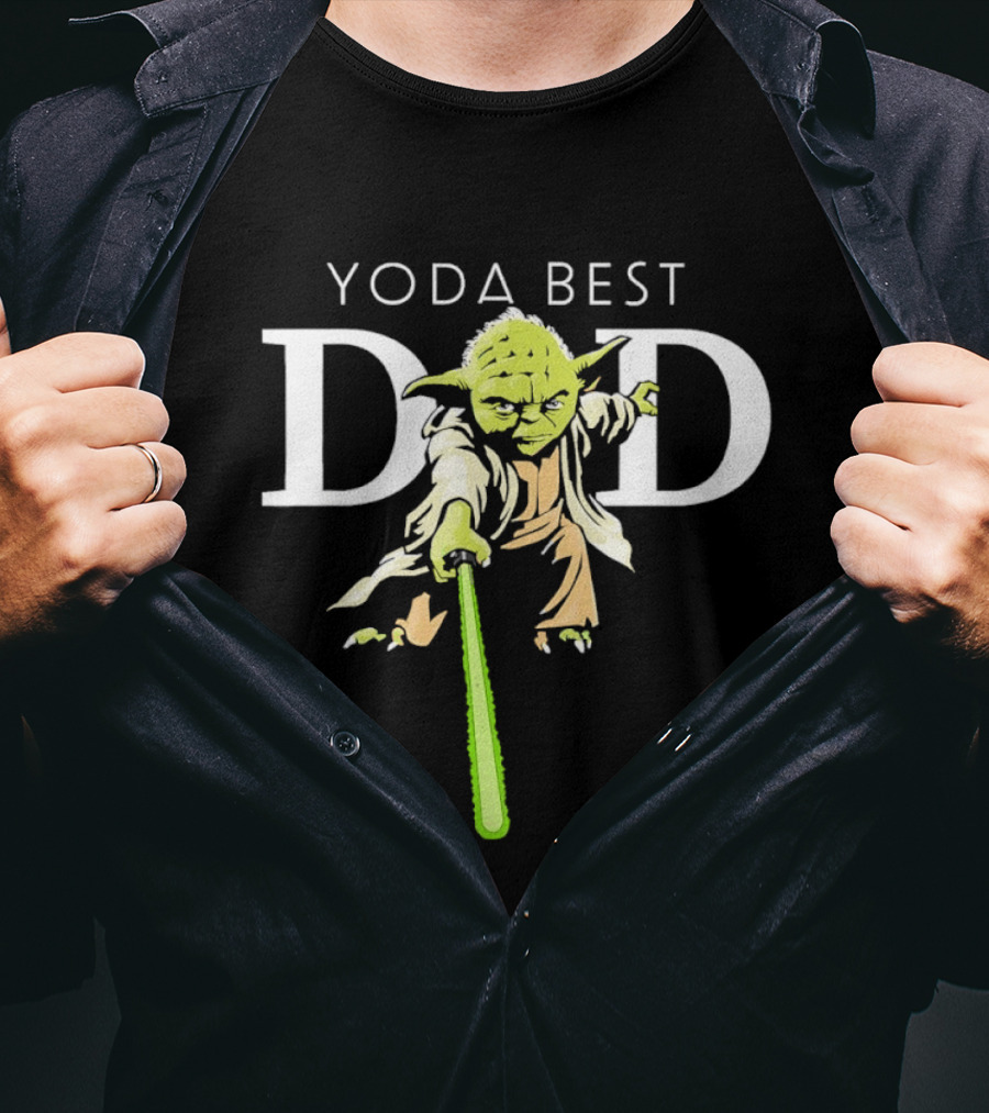 Star Wars Yoda Best Dad Jedi Master Father's Day T-Shirt