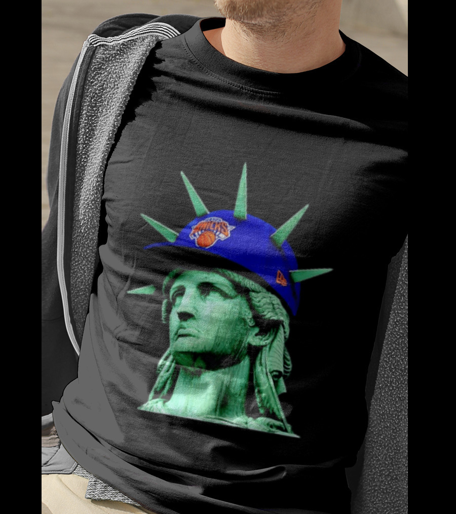 Statue Of Liberty New York Knicks Hat T-Shirt