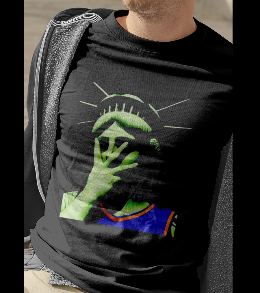 Statue Of Liberty New York Knicks Jersey Facepalm T-Shirt