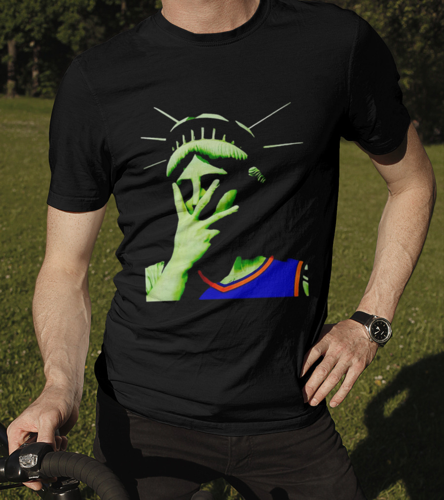 Statue Of Liberty New York Knicks Jersey Facepalm T-Shirt