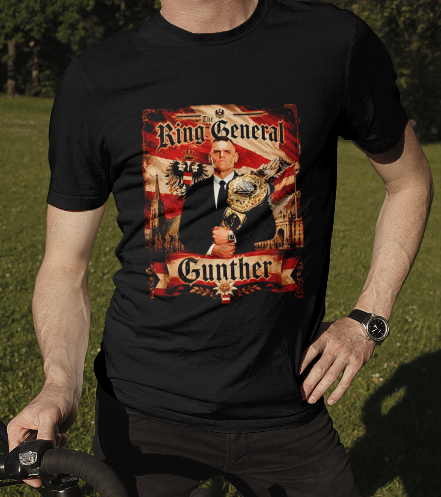 The Ring General Gunther Wrestling Champion With Eagle And Flag T-Shirt